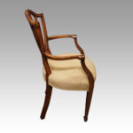 Set of 8 shield back dining chairs - Image 4