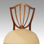 Set of 8 shield back dining chairs - Image 9