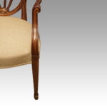 Set of 8 shield back dining chairs - Image 11