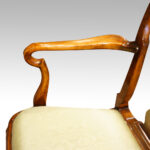 Set of 8 Edwardian walnut dining chairs - Image 16