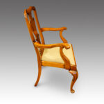 Set of 8 Edwardian walnut dining chairs - Image 3