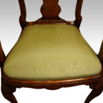 Set of 8 Edwardian walnut dining chairs - Image 7