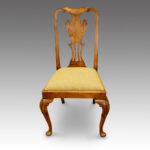 Set of 8 Edwardian walnut dining chairs - Image 7