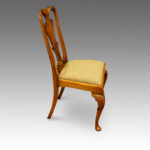 Set of 8 Edwardian walnut dining chairs - Image 9