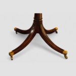 Sheraton style mahogany oval extending dining table - Image 7