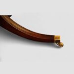 Sheraton style mahogany oval extending dining table - Image 4