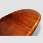 Sheraton style mahogany oval extending dining table - Image 2