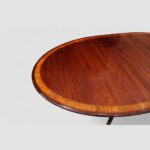 Sheraton style mahogany oval extending dining table - Image 3