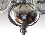 Georgian style silver plated chandelier - Image 4