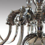 Georgian style silver plated chandelier - Image 3