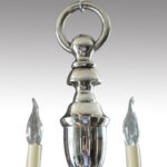 Georgian style silver plated chandelier - Image 2