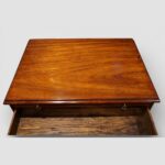 Small 19thc mahogany brushing slide chest - Image 2