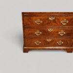 Small George II walnut secretaire chest - Image 9