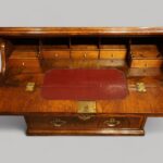 Small George II walnut secretaire chest - Image 7