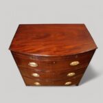 Small Georgian mahogany bow chest - Image 2