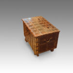 Small Indian iron bound marriage chest - Image 2