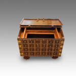 Small Indian iron bound marriage chest - Image 3