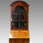 Antique walnut bureau bookcase - Image 10