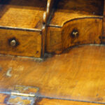 Antique walnut bureau bookcase - Image 6