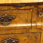 Antique walnut bureau bookcase - Image 4