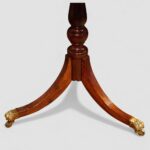 Small George VI mahogany drum table - Image 2