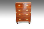 Victorian Small Mahogany Military Chest