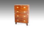 Victorian Small Mahogany Military Chest - Image 2