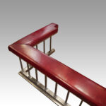 Steel and red leather club fender - Image 3