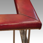 Steel and red leather club fender - Image 4