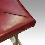 Steel and red leather club fender - Image 6