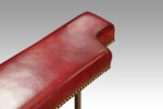 Steel and red leather club fender - Image 7