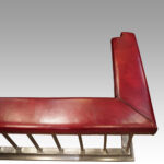 Steel and red leather club fender - Image 2