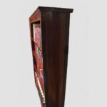 Tall Edwardian inlaid open bookcase - Image 4