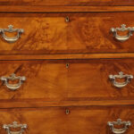 George V walnut chest - Image 7