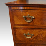George V walnut chest - Image 4