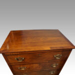 George V walnut chest - Image 2