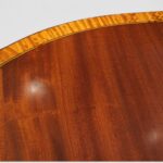 George V mahogany twin pillar dining table - Image 2