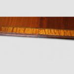 George V mahogany twin pillar dining table - Image 5