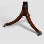 George V mahogany twin pillar dining table - Image 8