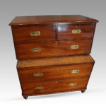 Victorian 2-part military chest - Image 7