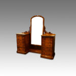 Magnficent Victorian walnut cheval dressing table