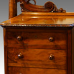 Magnficent Victorian walnut cheval dressing table - Image 2