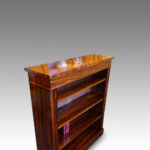 Victorian open bookcase in Goncalo Alves - Image 2