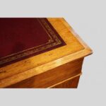 Victorian Gothic oak pedestal desk - Image 7