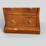Victorian Gothic oak pedestal desk - Image 4