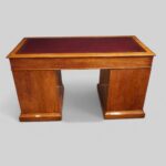 Victorian Gothic oak pedestal desk - Image 6