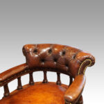 Victorian Leather desk chair - Image 8