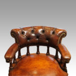 Victorian Leather desk chair - Image 6