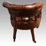 Victorian Leather desk chair - Image 4