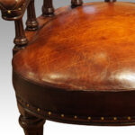 Victorian Leather desk chair - Image 3